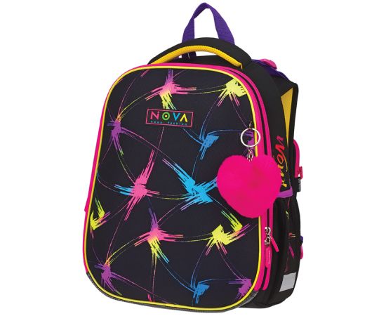Ранец Berlingo Expert "Neon fashion" 37*28*16см, 2 отделения, 2 кармана, анатомическая спинка RU07106