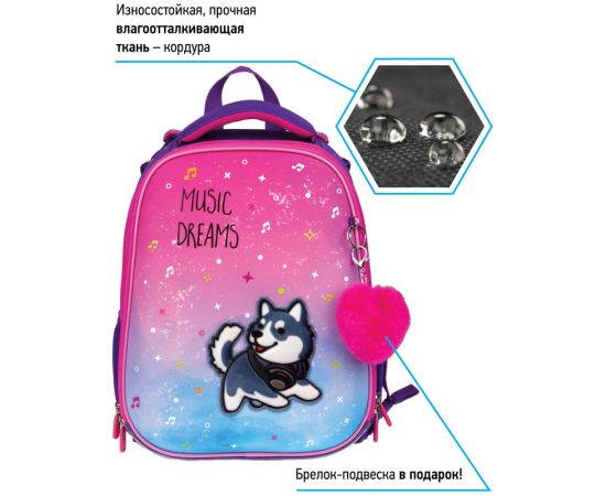 Ранец Berlingo Expert "Husky boy" 37*28*16см, 2 отделения, 2 кармана, анатомическая спинка RU07113