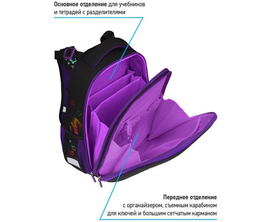 Ранец Berlingo Expert "Pegas" 37*28*16см, 2 отделения, 2 кармана, анатомическая спинка RU07114