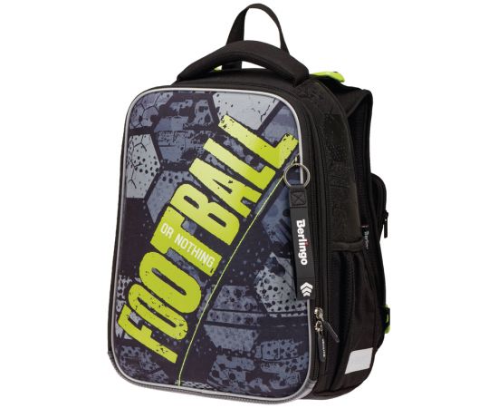 Ранец Berlingo Expert "Football or nothing" 37*28*16см, 2 отделения, 2 кармана, анатомическая спинка RU07123