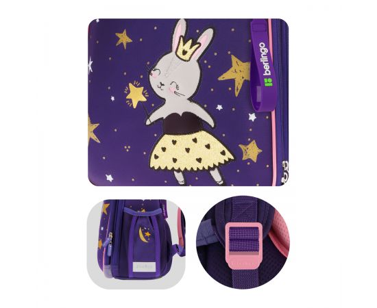 Ранец Berlingo Expert "Bunny dream" 37*28*16см, 2 отделения, 2 кармана, анатомическая спинка RU09002