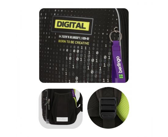 Ранец Berlingo Expert "Digital style" 37*28*16см, 2 отделения, 2 кармана, анатомическая спинка RU09018