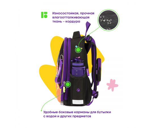 Ранец Berlingo Expert "Astro Cat" 37*28*16см, 2 отделения, 2 кармана, анатомическая спинка RU09025