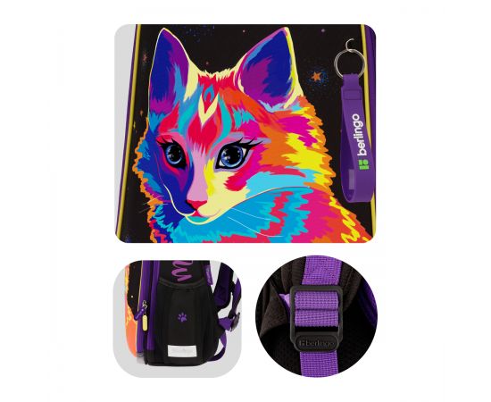Ранец Berlingo Expert "Astro Cat" 37*28*16см, 2 отделения, 2 кармана, анатомическая спинка RU09025