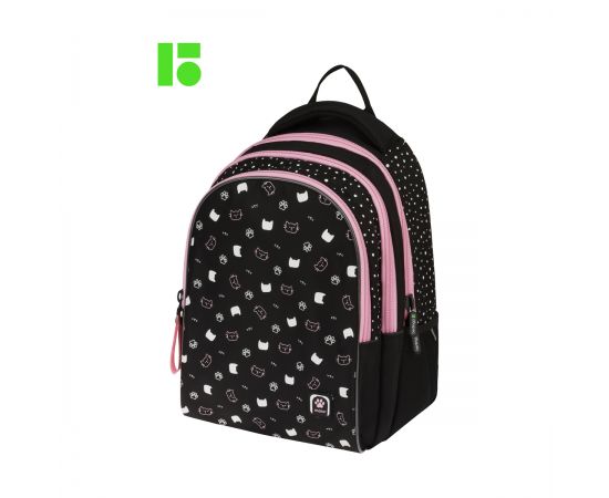 Рюкзак Berlingo inStyle "Cats pattern" 41*27*20см, 3 отделения, 2 кармана, эргономичная спинка RU09101