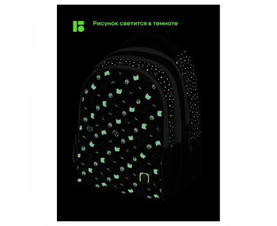 Рюкзак Berlingo inStyle "Cats pattern" 41*27*20см, 3 отделения, 2 кармана, эргономичная спинка RU09101