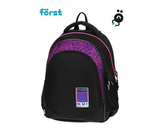 Рюкзак Först F-JUNIOR "Chaos" 38*29*18см, 3 отделения, 2 кармана, эргономичная спинка FT-RM-080903