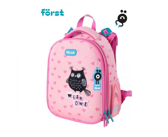 Ранец Först F-Top "Black owl" 36*28*15см, 2 отделения, 2 кармана, анатомическая спинка FT-RY-010603