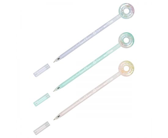 Ручка шариковая MESHU "Donats" синяя, 0,5мм, корпус ассорти MS_51279