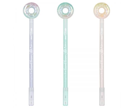 Ручка шариковая MESHU "Donats" синяя, 0,5мм, корпус ассорти MS_51279