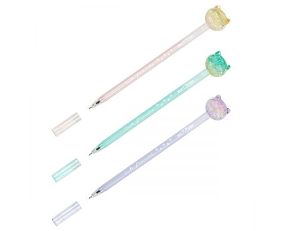 Ручка шариковая MESHU "Cute Cats" синяя, 0,5мм, корпус ассорти MS_51282