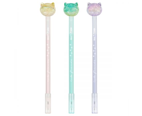 Ручка шариковая MESHU "Cute Cats" синяя, 0,5мм, корпус ассорти MS_51282