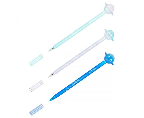 Ручка шариковая MESHU "Planet" синяя, 0,5мм, корпус ассорти MS_51291