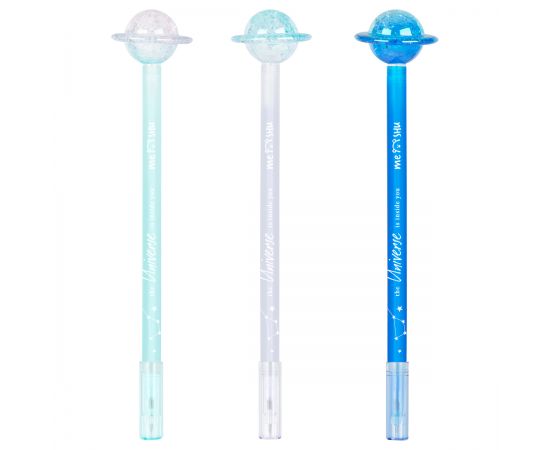 Ручка шариковая MESHU "Planet" синяя, 0,5мм, корпус ассорти MS_51291