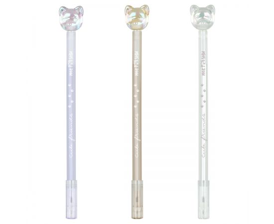 Ручка шариковая MESHU "Friend" синяя, 0,5мм, корпус ассорти MS_51294