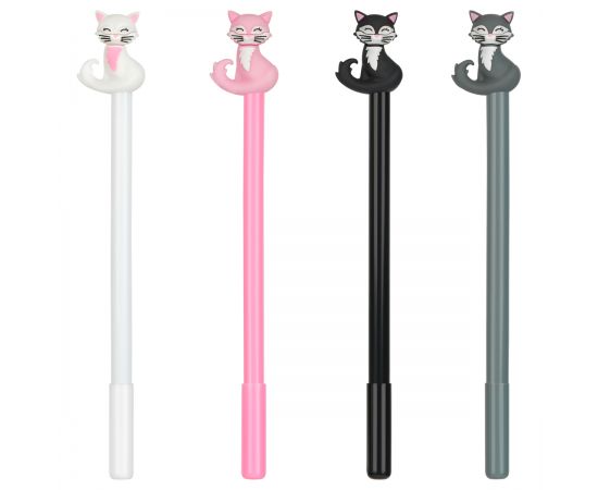 Ручка шариковая MESHU "Purr" синяя, 0,7мм, корпус ассорти MS_52348