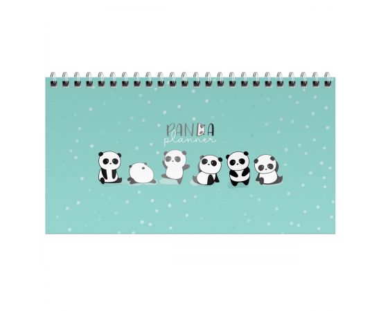 Планер недатированный, 64л., 165*85мм, на гребне MESHU "Funny panda" MS_53277