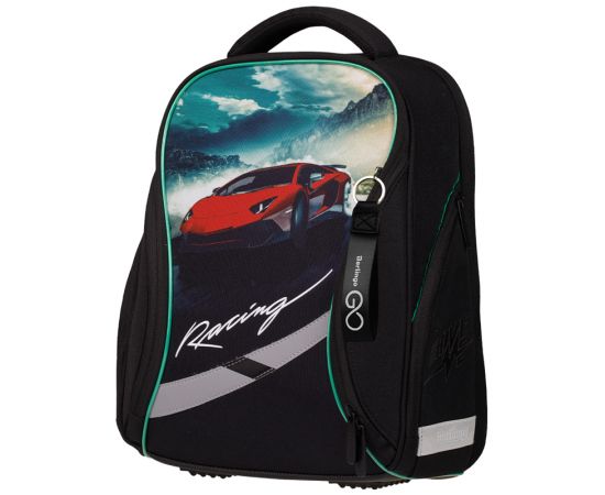 Ранец Berlingo Nova "Racer" 37*28*18см, 2 отделения, 2 кармана, анатомическая спинка RU06211