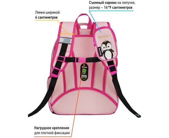 Ранец Berlingo Expert Plus "Princess" 38*29*15см, 2 отделения, 2 кармана, анатомическая спинка RU07141