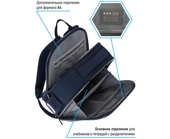 Ранец Berlingo Expert Mini "Gamer" 36*27*14см, 2 отделения, 2 кармана, анатомическая спинка, мешок для обуви RU07153