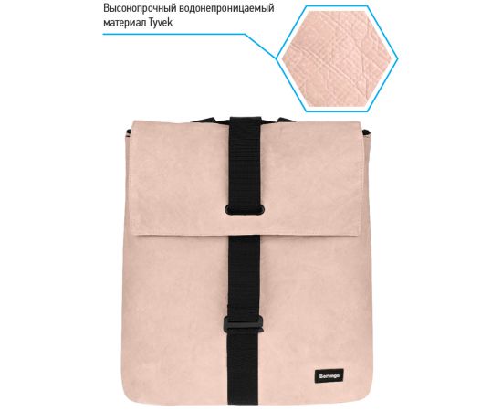 Рюкзак Berlingo Trends "Eco pink" 36*28,5*13см, 1 отделение, тайвек RU08105