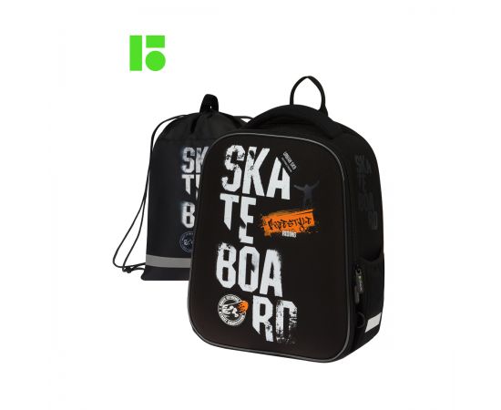 Ранец Berlingo Expert Mini "Extreme freedom" 36*27*14см, 2 отделения, 2 кармана, анатомическая спинка, мешок для обуви RU09049