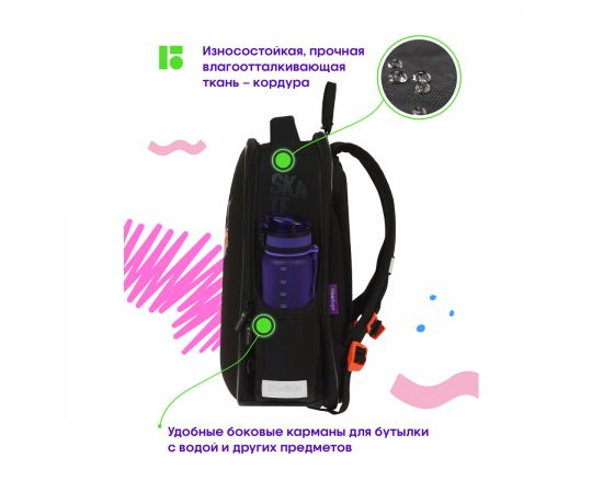Ранец Berlingo Expert Mini "Extreme freedom" 36*27*14см, 2 отделения, 2 кармана, анатомическая спинка, мешок для обуви RU09049