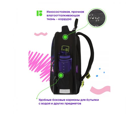 Ранец Berlingo Expert Mini "Fury road" 36*27*14см, 2 отделения, 2 кармана, анатомическая спинка, мешок для обуви RU09050