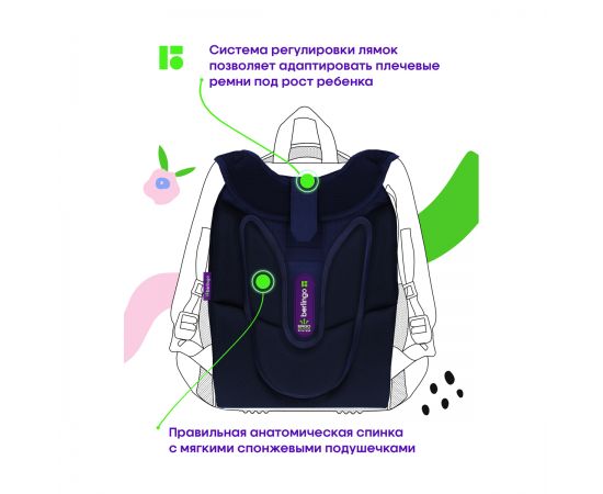 Ранец Berlingo Expert Box "Iron drone" 38*29*16см, 2 отделения, анатомическая спинка, пенал и мешок для обуви в комплекте RU09077
