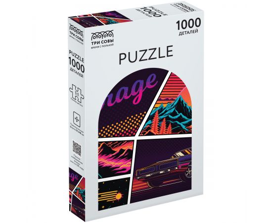 Пазл  1000 эл. ТРИ СОВЫ "Винтажный коллаж" ПК1000_54670