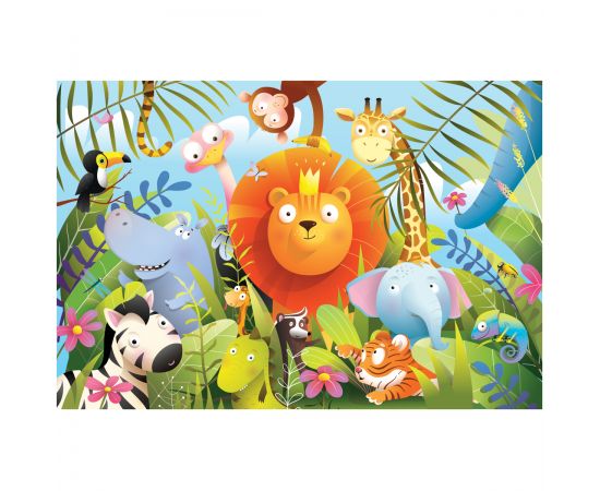 Пазл  104 эл. ТРИ СОВЫ "Лев и его команда" ПК104_54566