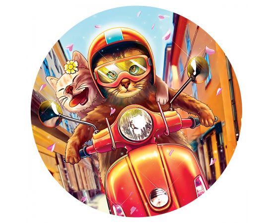 Пазл  77 эл. ТРИ СОВЫ "Парочка на скутере" ПК77_54613