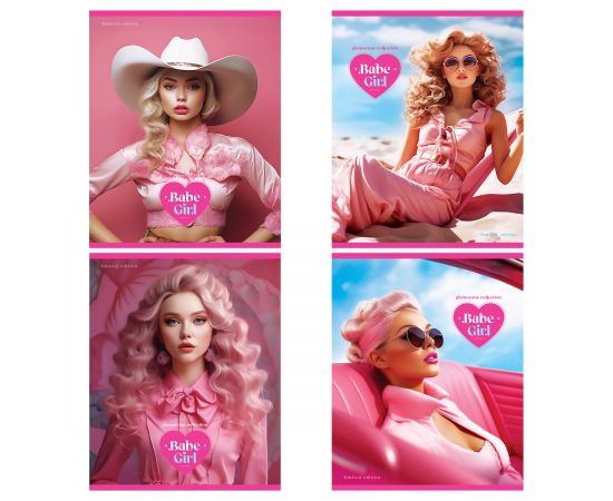 Тетрадь 80л., А5, клетка BG "Glamorous collection", глянцевая ламинация Т5ск80_лг 12073