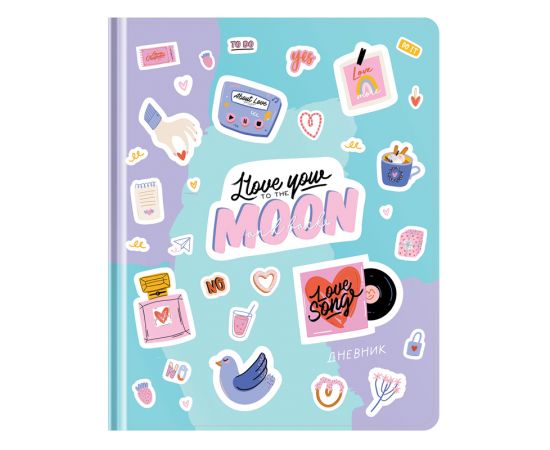 Дневник 1-11 кл. 48л. ЛАЙТ Greenwich Line "Feelings", иск. кожа, 3D УФ-печать, тиснение фольгой, тон. блок, ляссе DSK_43664