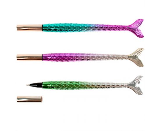 Ручка шар. синяя на масляной основе Рыбка DV-12360