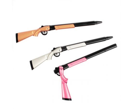 Ручка шар. синяя "Darvish" корпус в форме "ружья" DV-12587