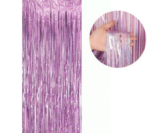 Шторка для фотозоны 1*2м розовая DV-H-1633-1