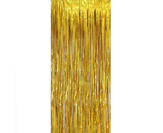 Шторка для фотозоны 1*2м золото DV-H-1633-5