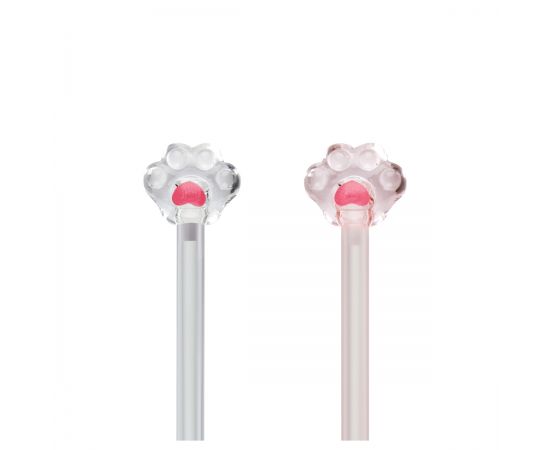 Ручка шариковая MESHU "Crystal Paw" синяя, 0,7мм, корпус ассорти, с топпером MS_02910