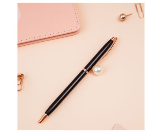 Ручка шариковая автоматическая MESHU "Black jewel" синяя, 1,0мм MS_66004