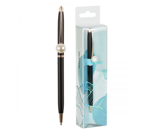 Ручка шариковая автоматическая MESHU "Black jewel" синяя, 1,0мм MS_66004