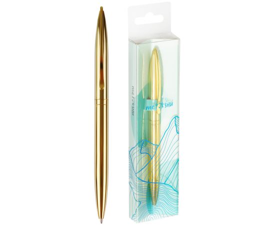 Ручка шариковая автоматическая MESHU "Gold" синяя, 1,0мм MS_93942