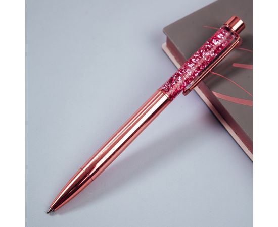 Ручка шариковая автоматическая MESHU "Rose sand" синяя, 1,0мм MS_94086