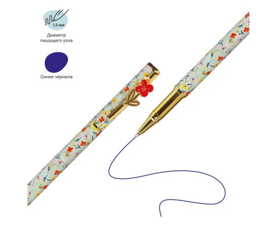 Ручка шариковая MESHU "Bloom" синяя, 1,0мм MS_94208