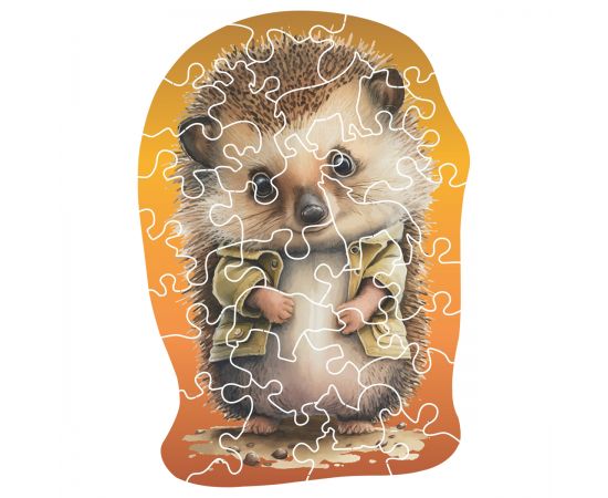 Деревянный пазл в яйце ТРИ СОВЫ "Ежик" ДП_55040