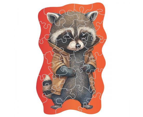 Деревянный пазл в яйце ТРИ СОВЫ "Енот" ДП_55041/ПЗ00119