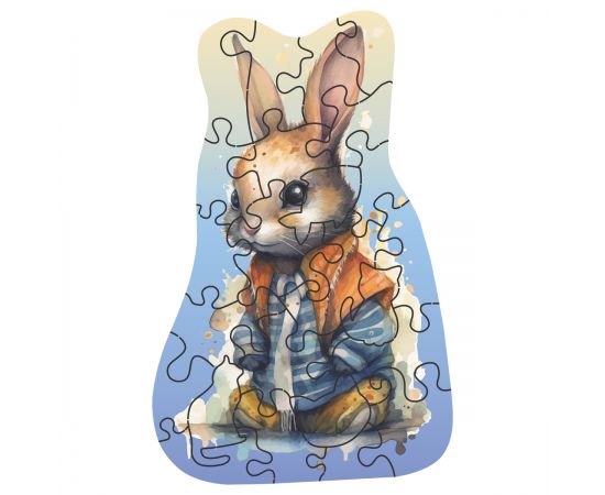 Деревянный пазл в яйце ТРИ СОВЫ "Заяц" ДП_55042/ПЗ00120