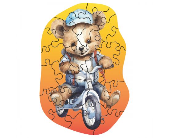 Деревянный пазл в яйце ТРИ СОВЫ "Медвежонок" ДП_55043