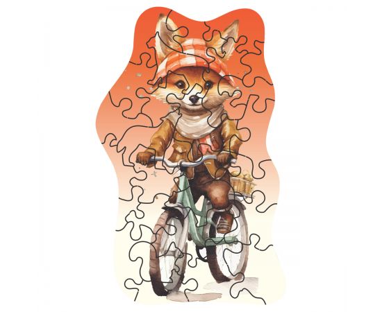 Деревянный пазл в яйце ТРИ СОВЫ "Лис" ДП_55045/ПЗ00123