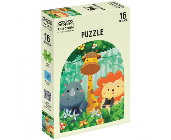 Пазл  16 эл. Maxi ТРИ СОВЫ "Дружная компания" ПК16М_54494